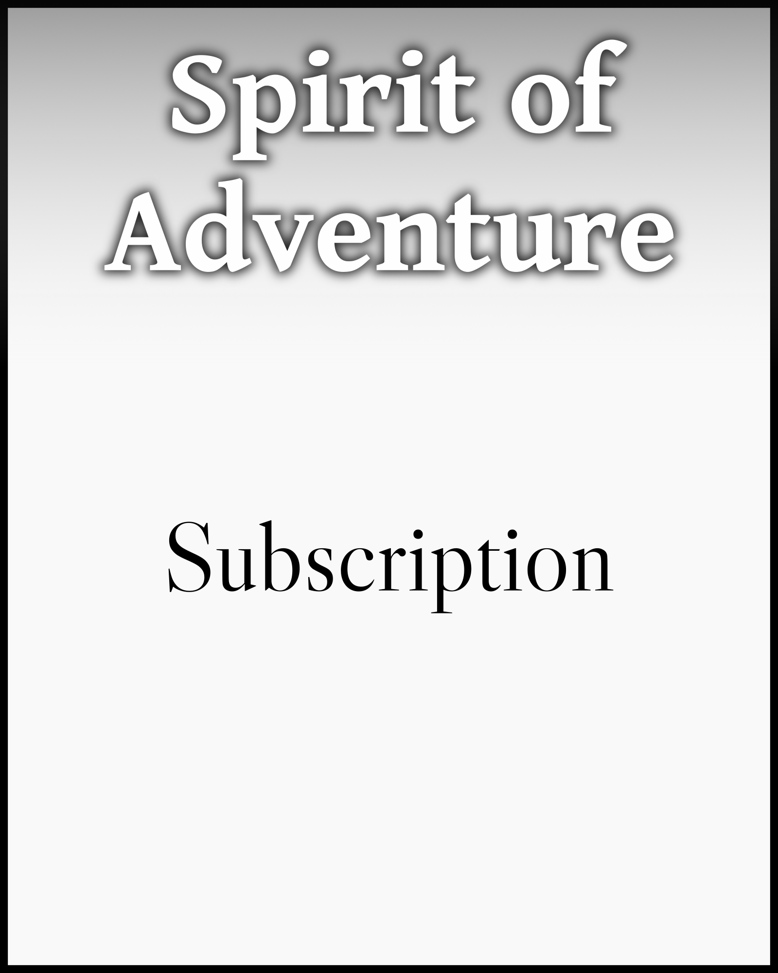 Magazine Subscription